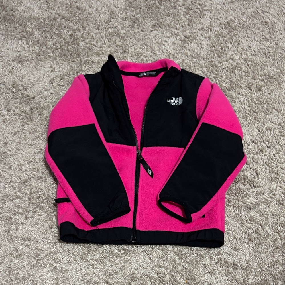 The North Face Fuchsia and Black Fleece Jacket